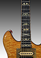 Wolf (serial no. D. Irwin 001), Doug Irwin, Quilted and flamed maple, purpleheart (amaranth), vermillion, padauk, ebony, brass, chrome-nickel, mother-of-pearl, ivory, abalone, sterling silver, holly, plastic